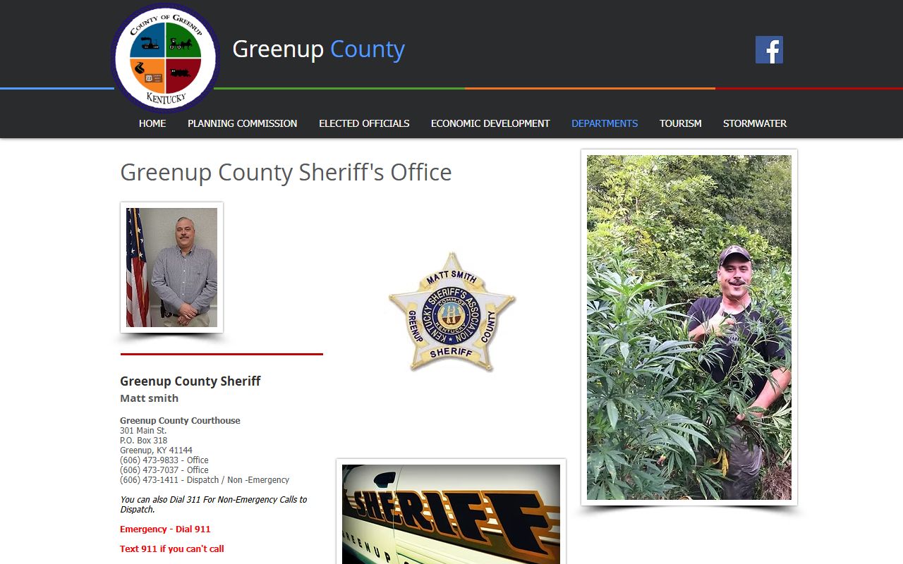 Greenup County arrest records and court charges sheriff county page