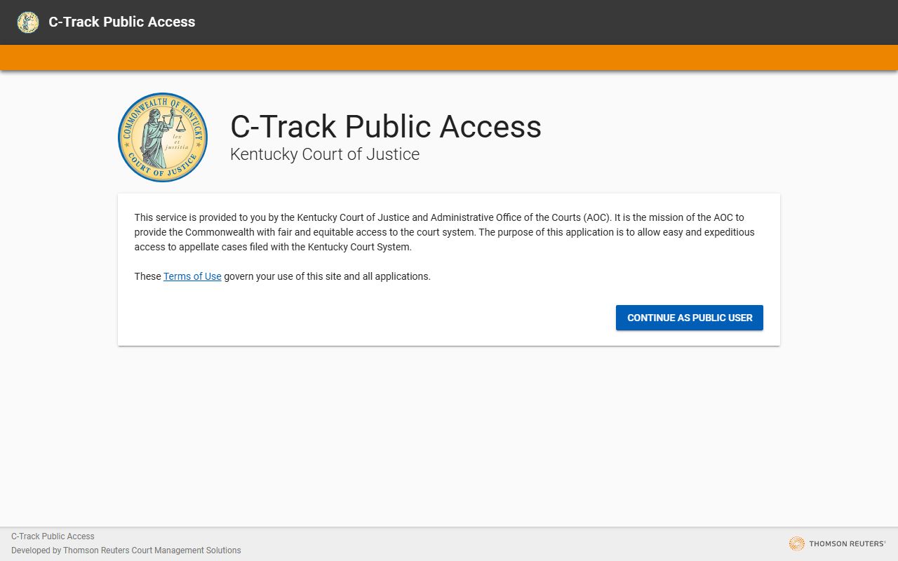 Greenup County court records Kentucky appellate C-Track public access