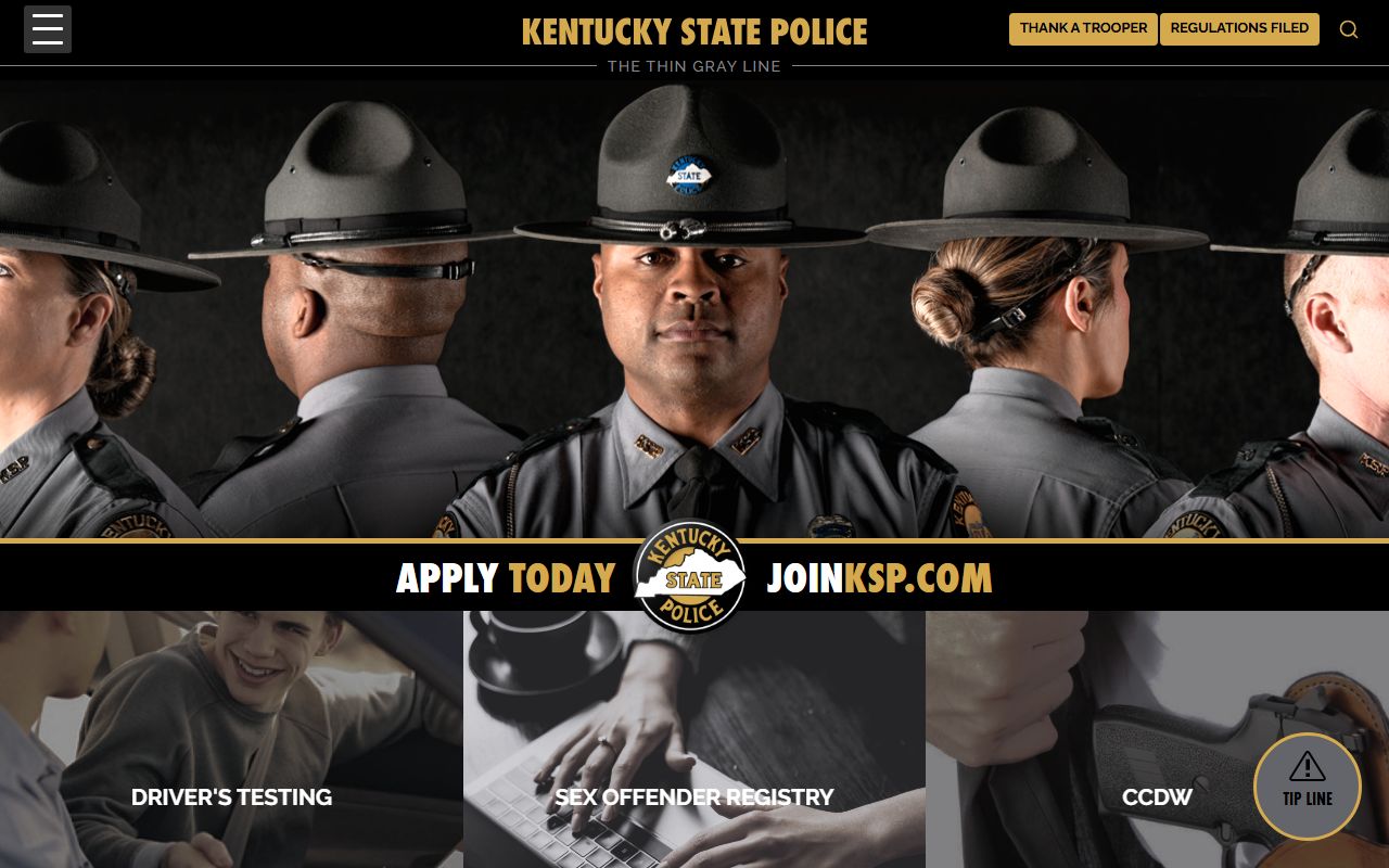 Greenup County criminal court records Kentucky State Police homepage