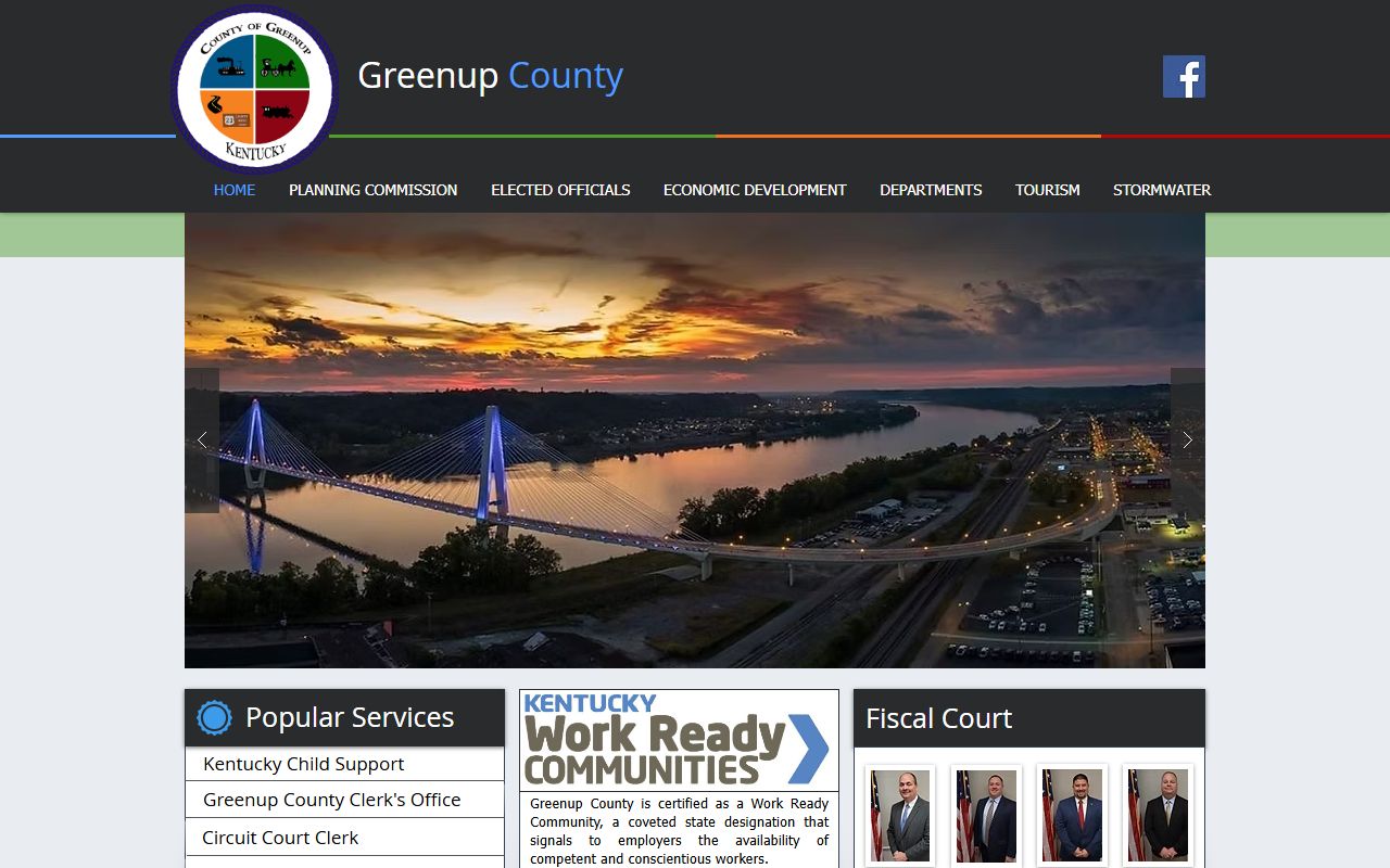 Greenup County government page for court records context