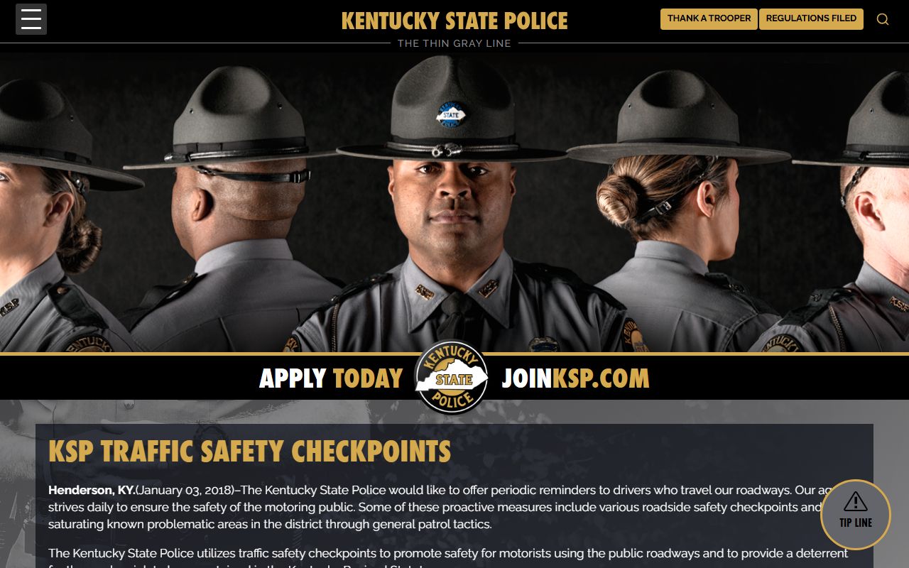 Greenup County traffic court records Kentucky State Police traffic source
