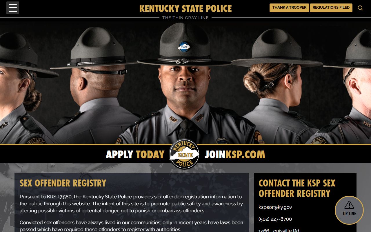 Greenup County warrant records Kentucky State Police registry source